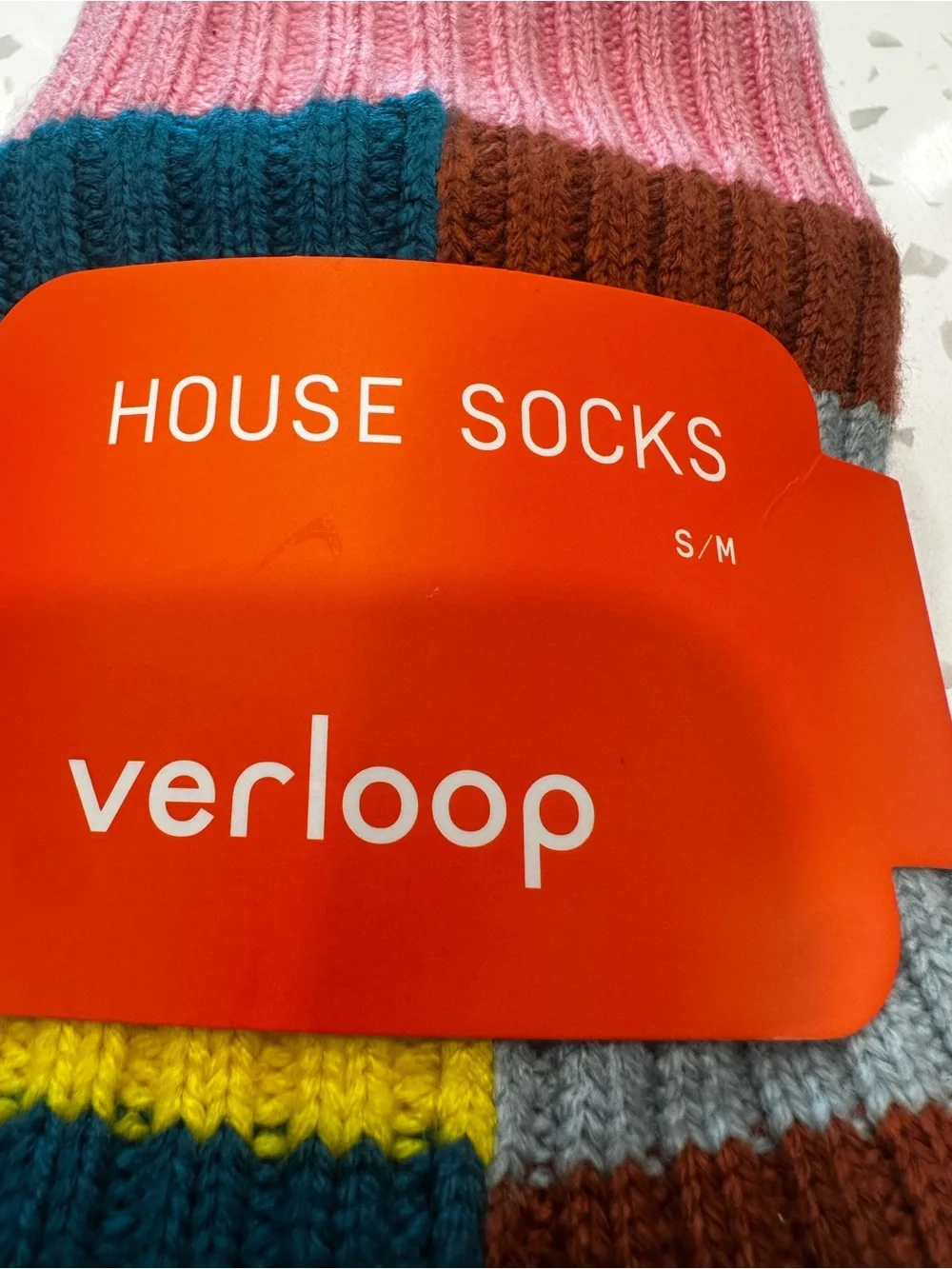 NWT Verloop Multicolor Striped House Socks